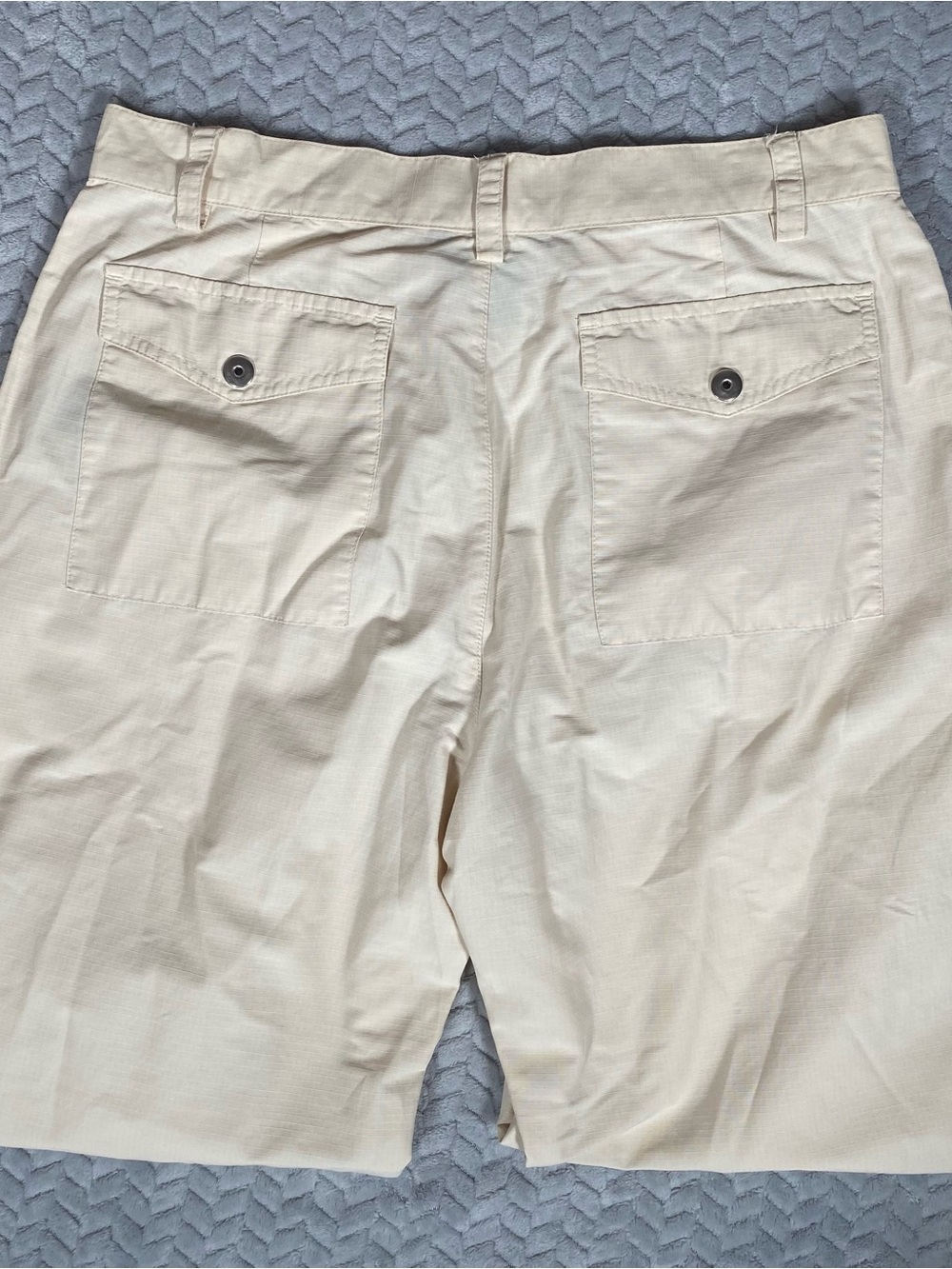 RALPH LAUREN CROP CARPENTER CROP PANTS WITH POCKETS SIZE 4 Ivory Zipper Pockets - Picture 10 of 11